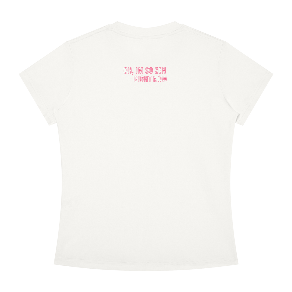 "Oh So Zen" Tee In Angel White