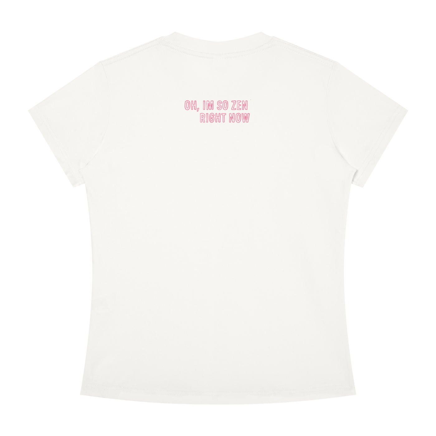 "Oh So Zen" Tee In Angel White