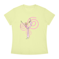"Miss Flexible" Tee In Lemon Lime