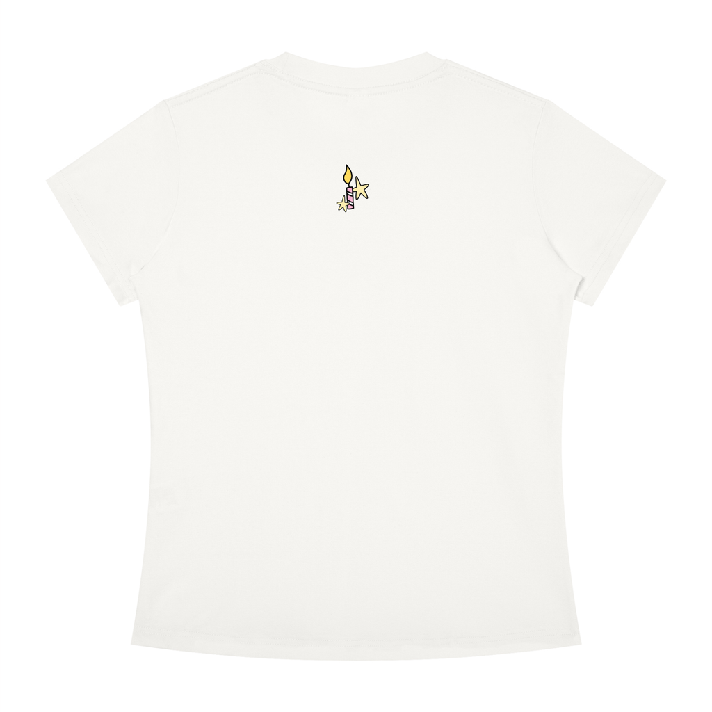 "Gonna Have My Cake And Eat It Too" Tee In Angel White