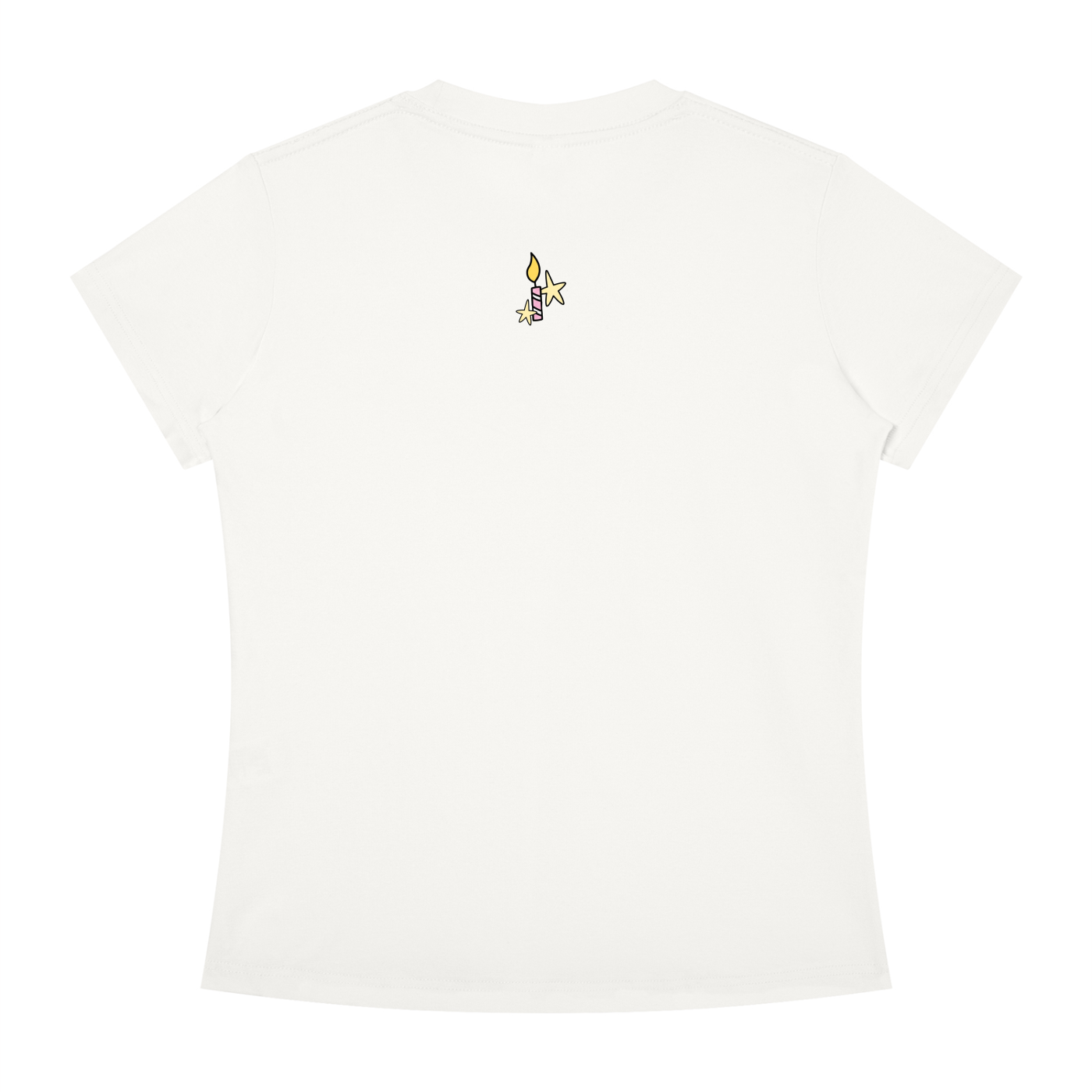 "Gonna Have My Cake And Eat It Too" Tee In Angel White