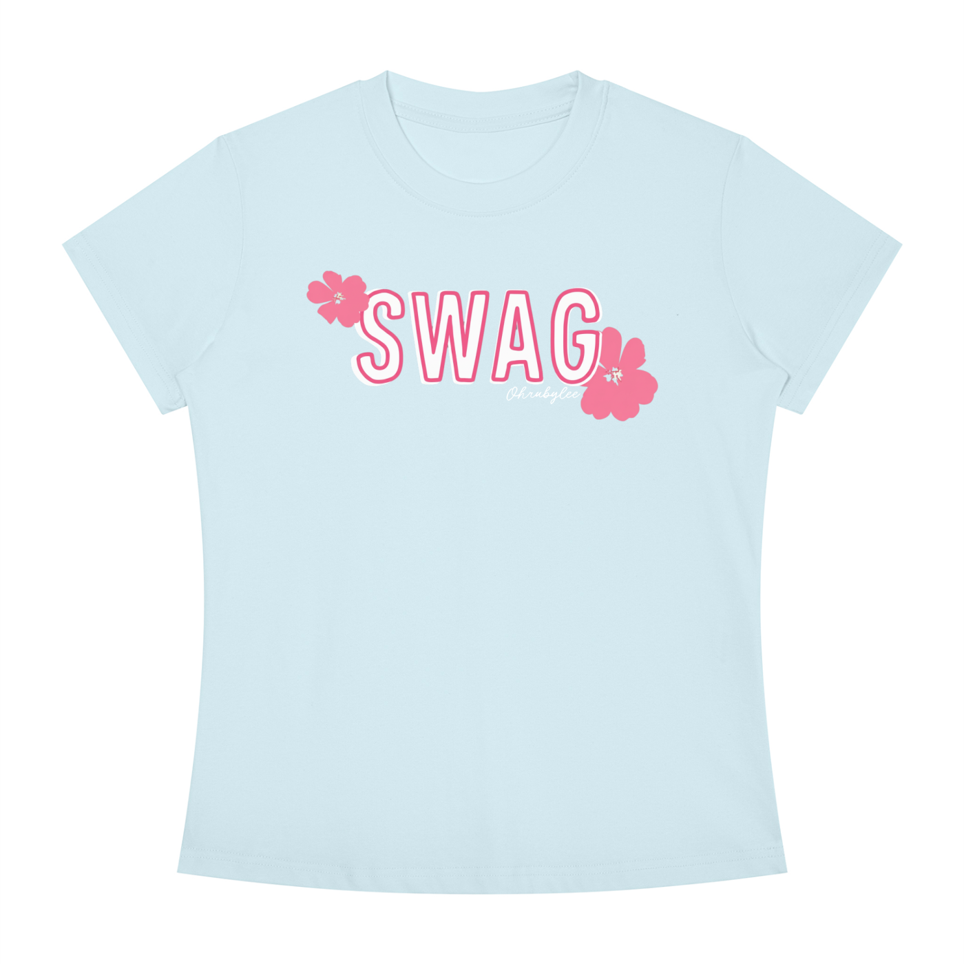 "SWAG" Tee In Summa Breeze