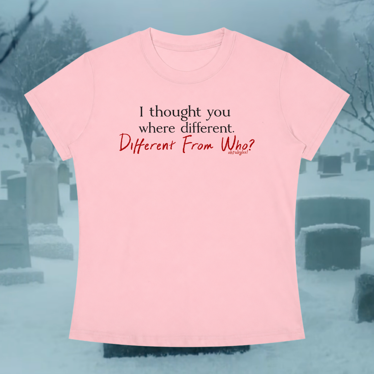 "Different From Who" Tee