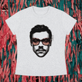 "Hazza's Head" Tee In Off Duty Grey