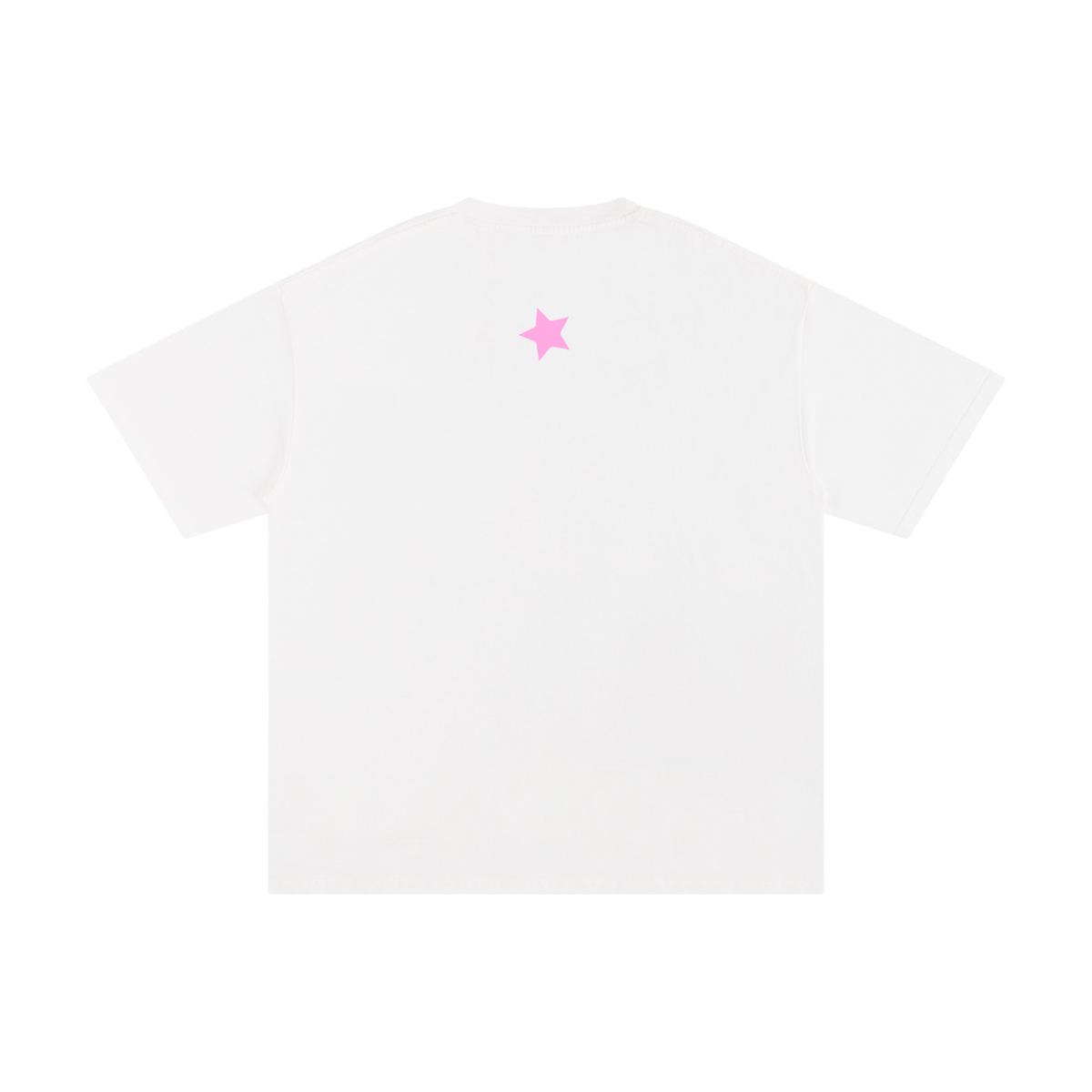 "Miss Behave" Oversized Tee In Angel White