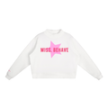 "Miss Behave" Mock-Neck In Angel White