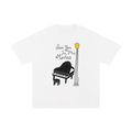 "See You In The Movies" Oversized Tee In Angel White