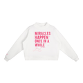 "Miracles Happen" Mock-Neck In Angel White