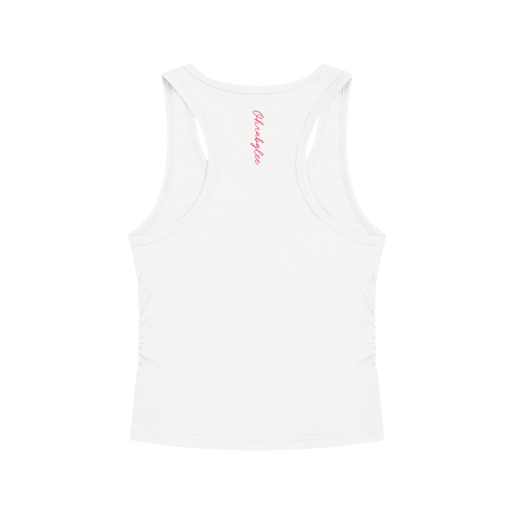 "Miss Behave" Tank In Angel White