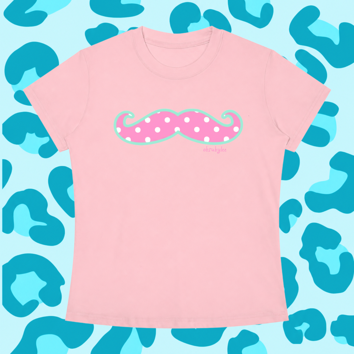 "Polka Dot Mustache" Tee