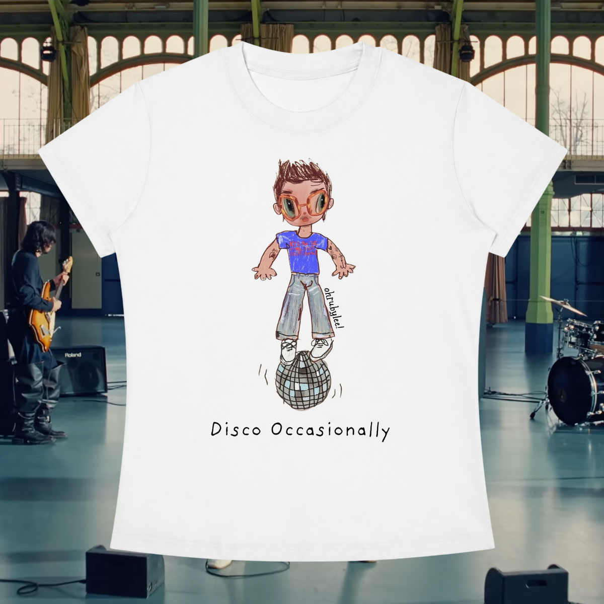 "Hazza Standing On Disco" Tee