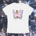 "Hazza's A Fairy" Tee in Angel White