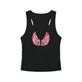 "Angel Wings" Tank In Midnight Kiss