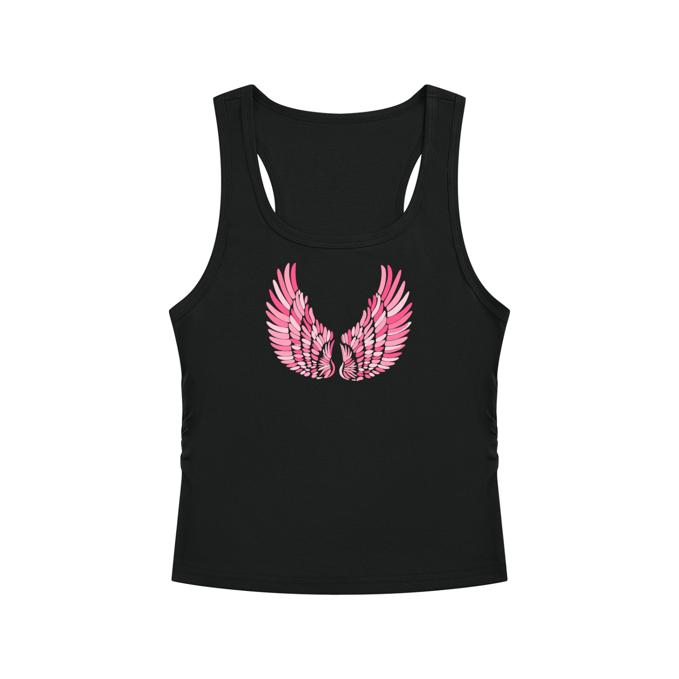 "Angel Wings" Tank In Midnight Kiss