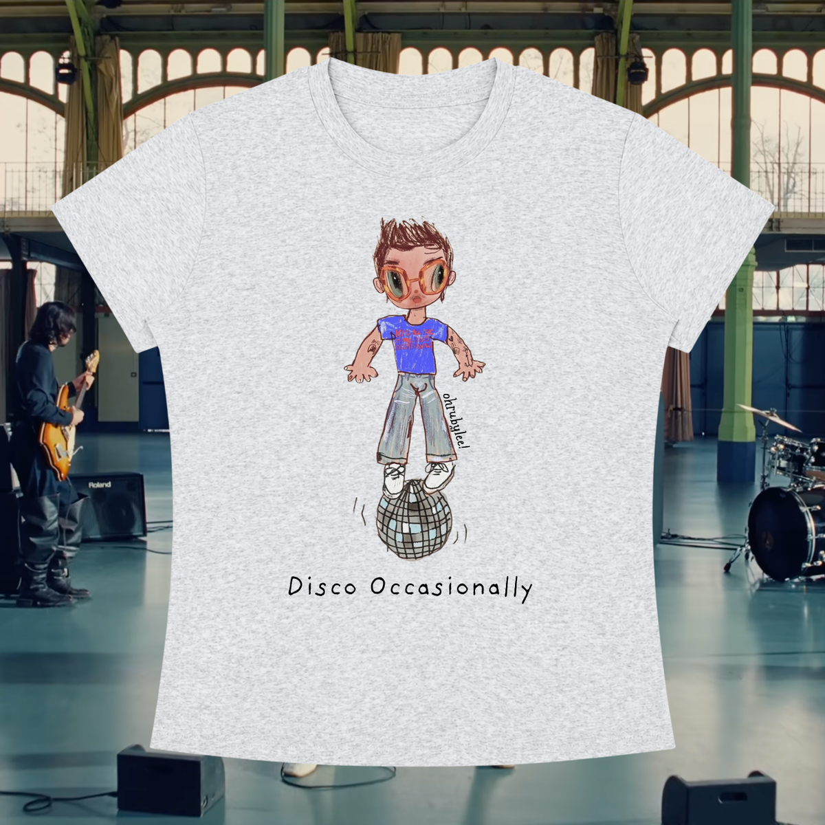 "Hazza Standing On Disco" Tee
