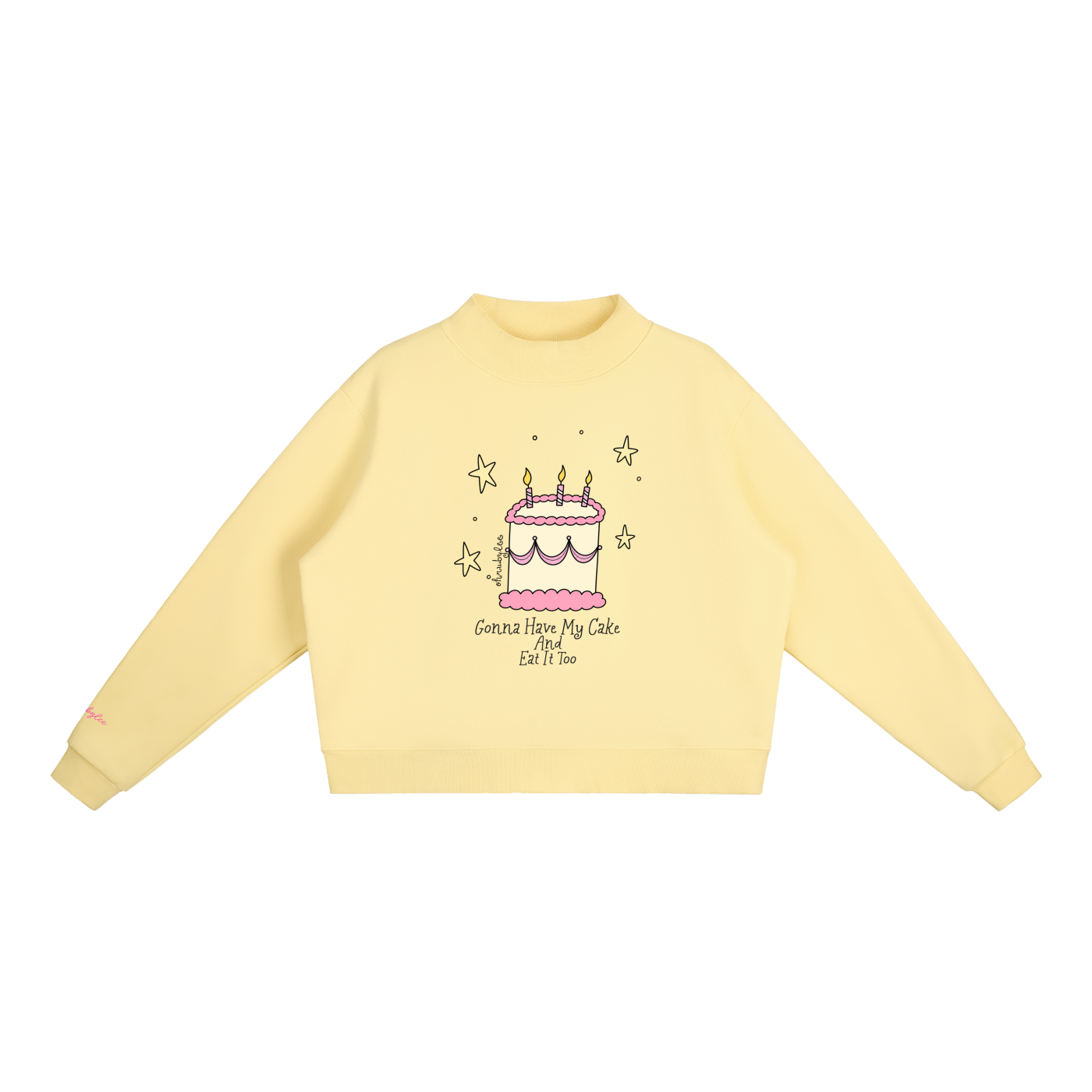 "Have My Cake And Eat It Too" Mock-Neck In Buttery Bliss