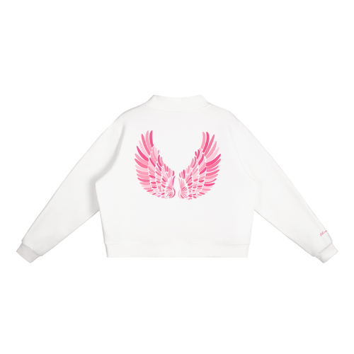 "Angel City" Mock-Neck in Angel White