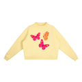 "Butterflies" Mock-Neck in Buttery Bliss