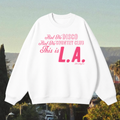 "This Is LA" Sweatshirt in Angel White