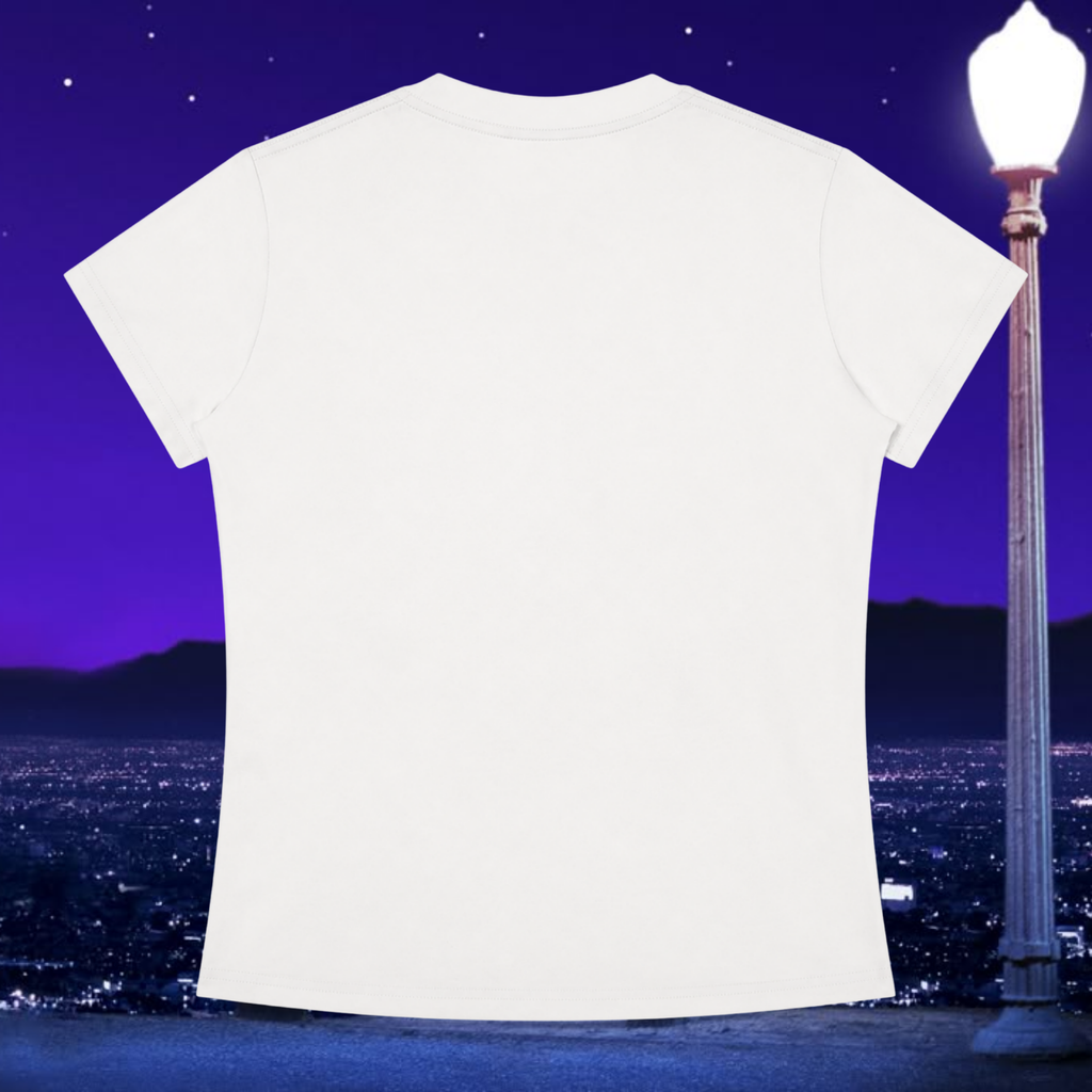 "See You In The Movies" Baby Tee In Angel White