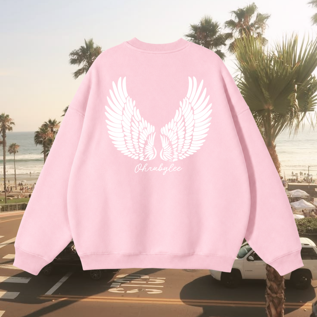 "Angel City" Sweatshirt in Bubble Burst Pink