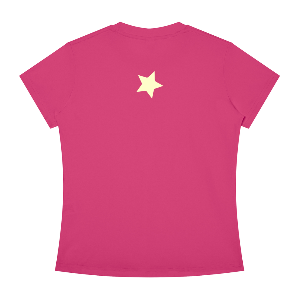 "Star Struck" Tee In Raspberry Ripple