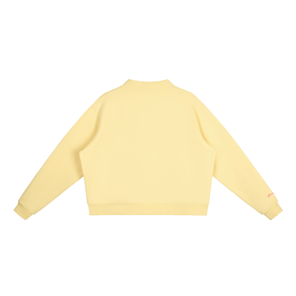 "Butterflies" Mock-Neck in Buttery Bliss
