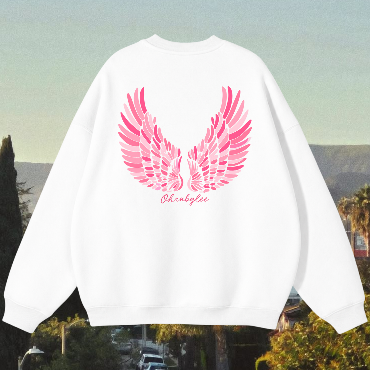 "Angel City" Sweatshirt in Angel White
