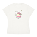 "Gonna Have My Cake And Eat It Too" Tee In Angel White