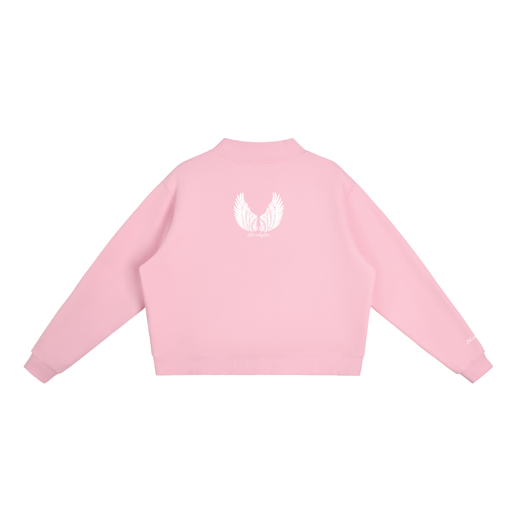 "This Is LA" Mock-Neck In Bubble Burst Pink