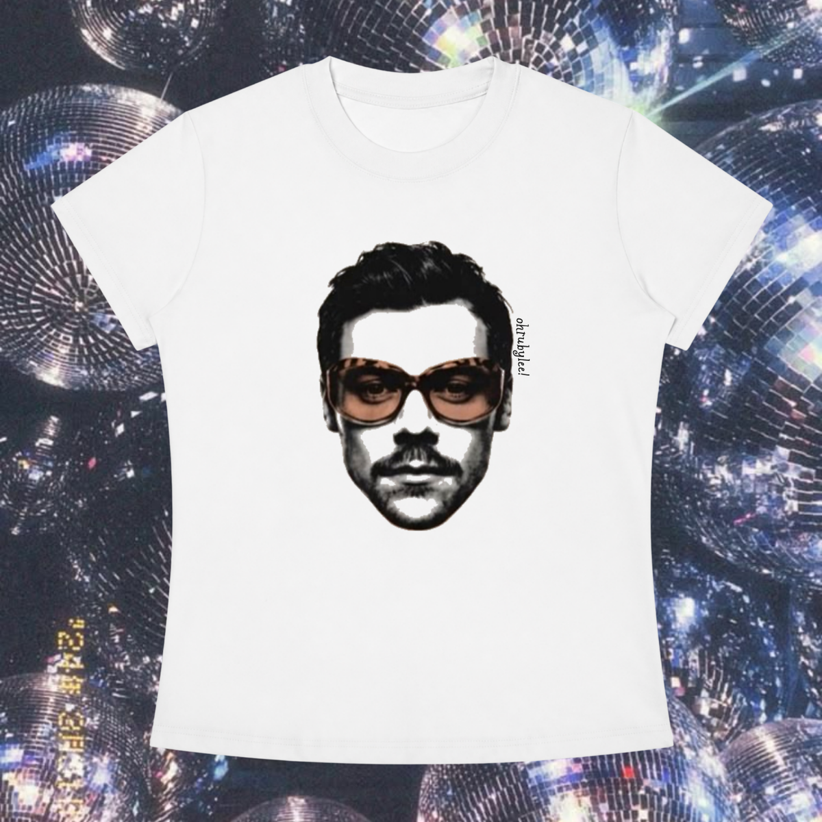 "Hazza's Head" Tee in Angel White