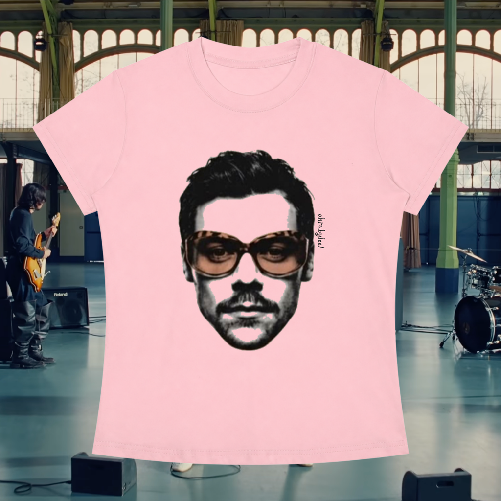 "Hazza's Head" Tee In Bubble Burst Pink