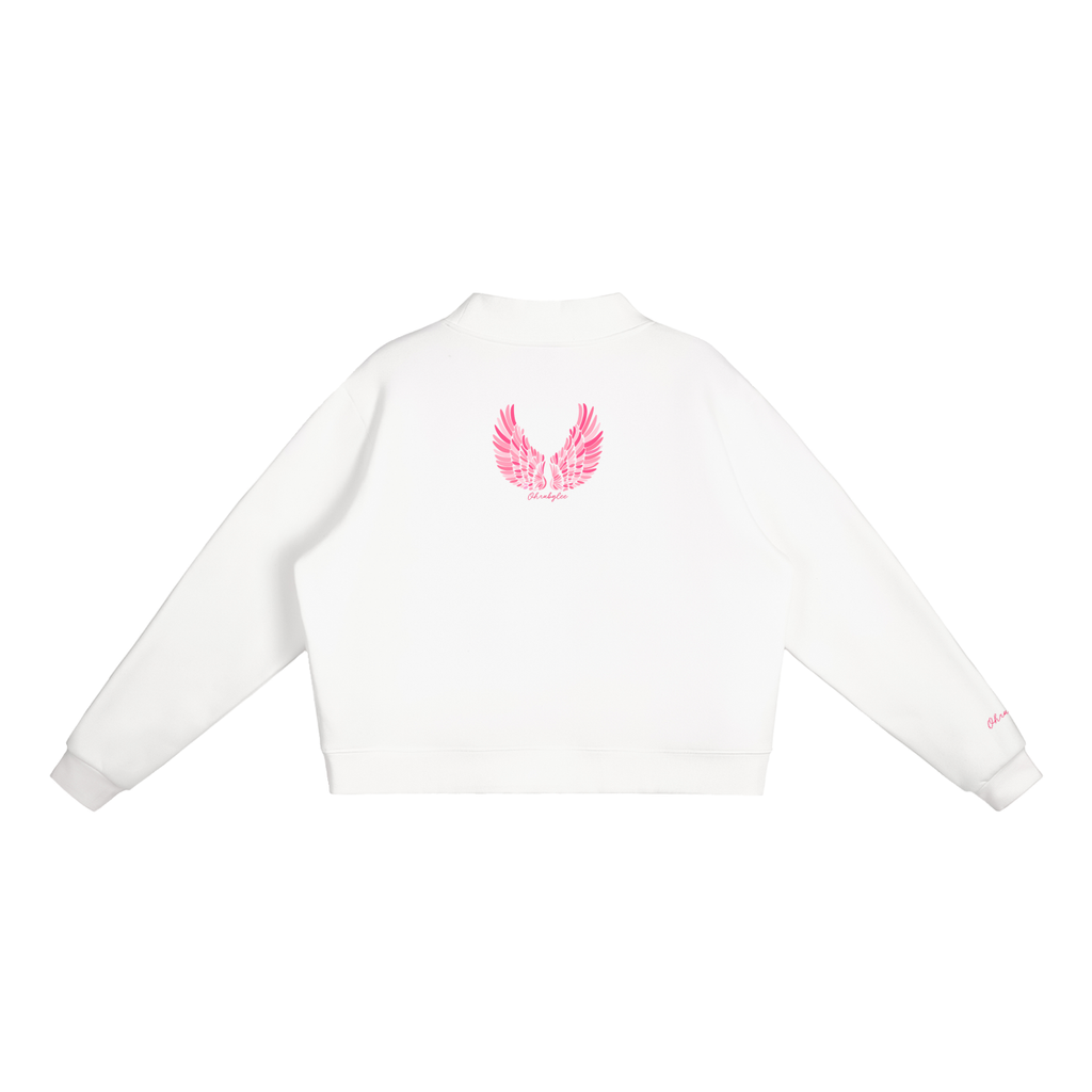"This Is LA" Mock-Neck In Angel White