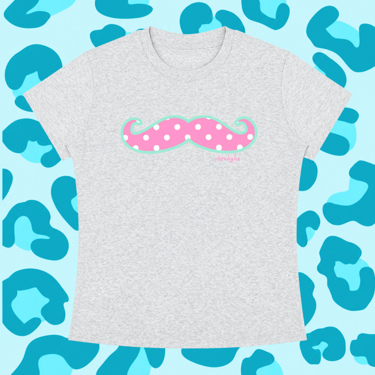 "Polka Dot Mustache" Tee