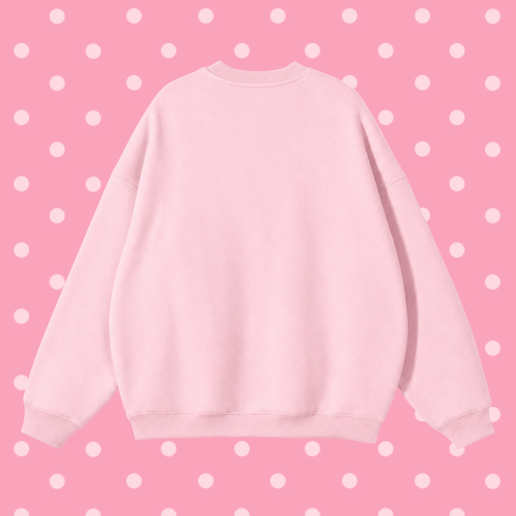 "Have My Cake and Eat It Too" Sweatshirt in Bubble Burst Pink