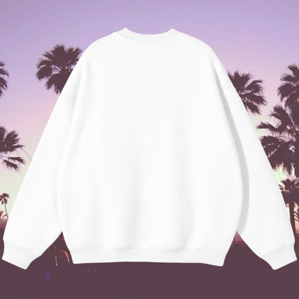 "Miss Behave" Sweatshirt in Angel White