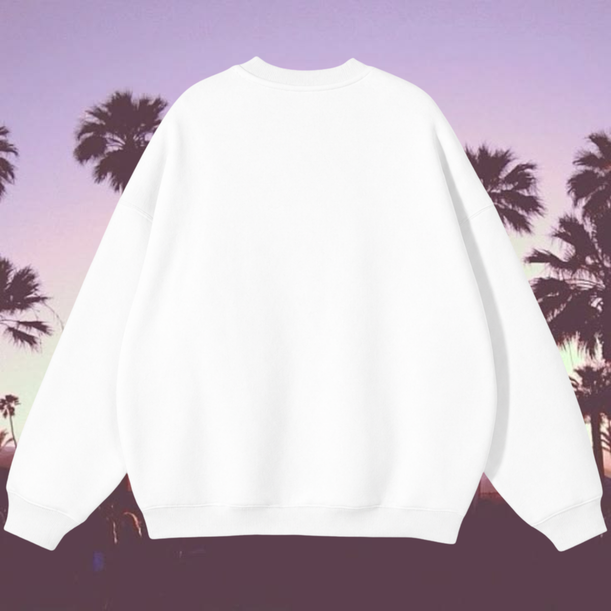 "Miss Behave" Sweatshirt in Angel White