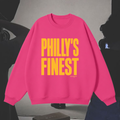 "Phillys Finest" Sweatshirt in Hot AF Pink