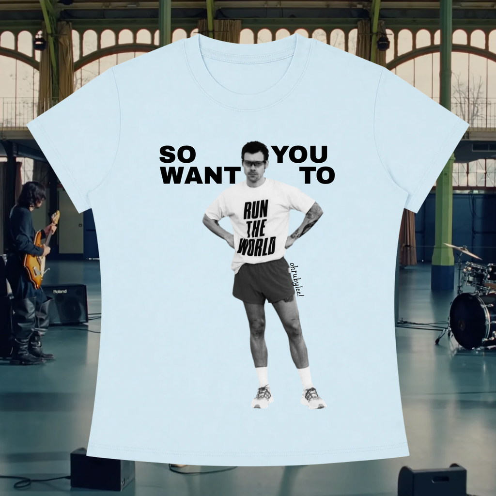 "Run The World" Tee In Summa Breeze