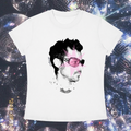 "Star Struck Hazza" Tee in Angel White