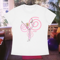 "Miss Flexible" Baby Tee In Angel White