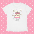 "Gonna Have My Cake And Eat It Too" Tee In Angel White