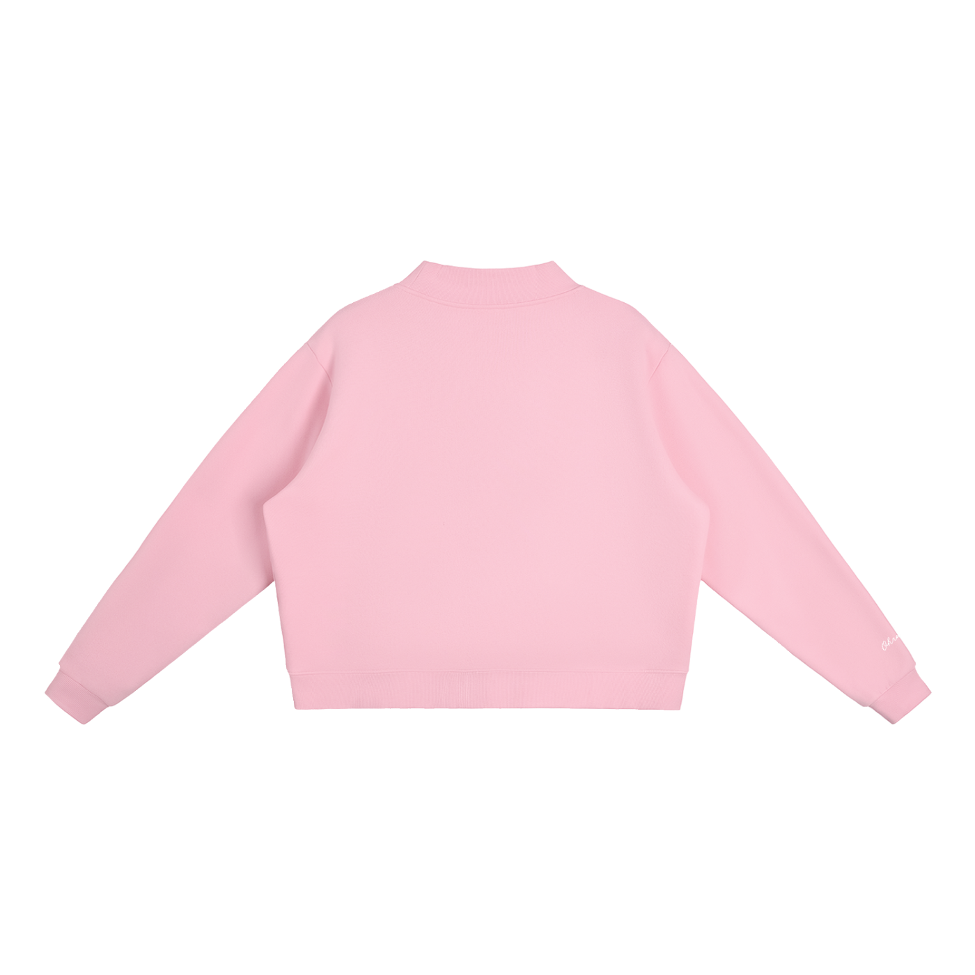"Miracles Happen" Mock-Neck In Bubble Burst Pink
