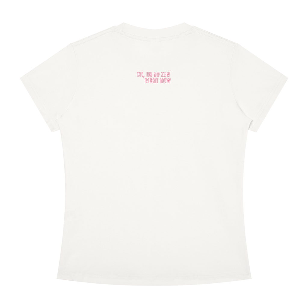 "So Zen Right Now" Tee In Angel White