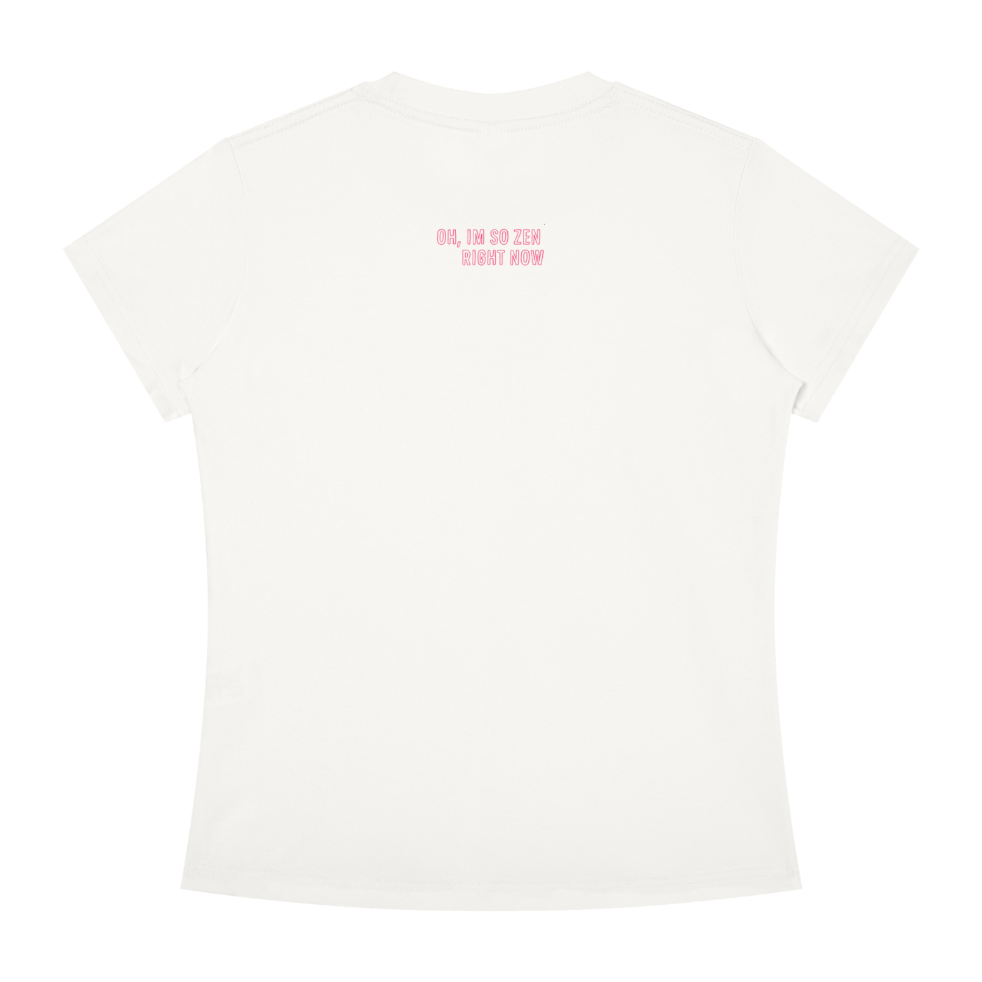 "So Zen Right Now" Tee In Angel White