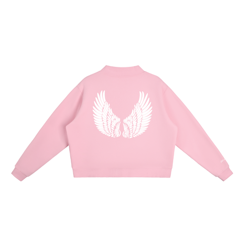 "Angel City" Mock Neck in Bubble Burst Pink