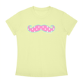 "Polka Dot Mustache" Tee in Lemon Lime