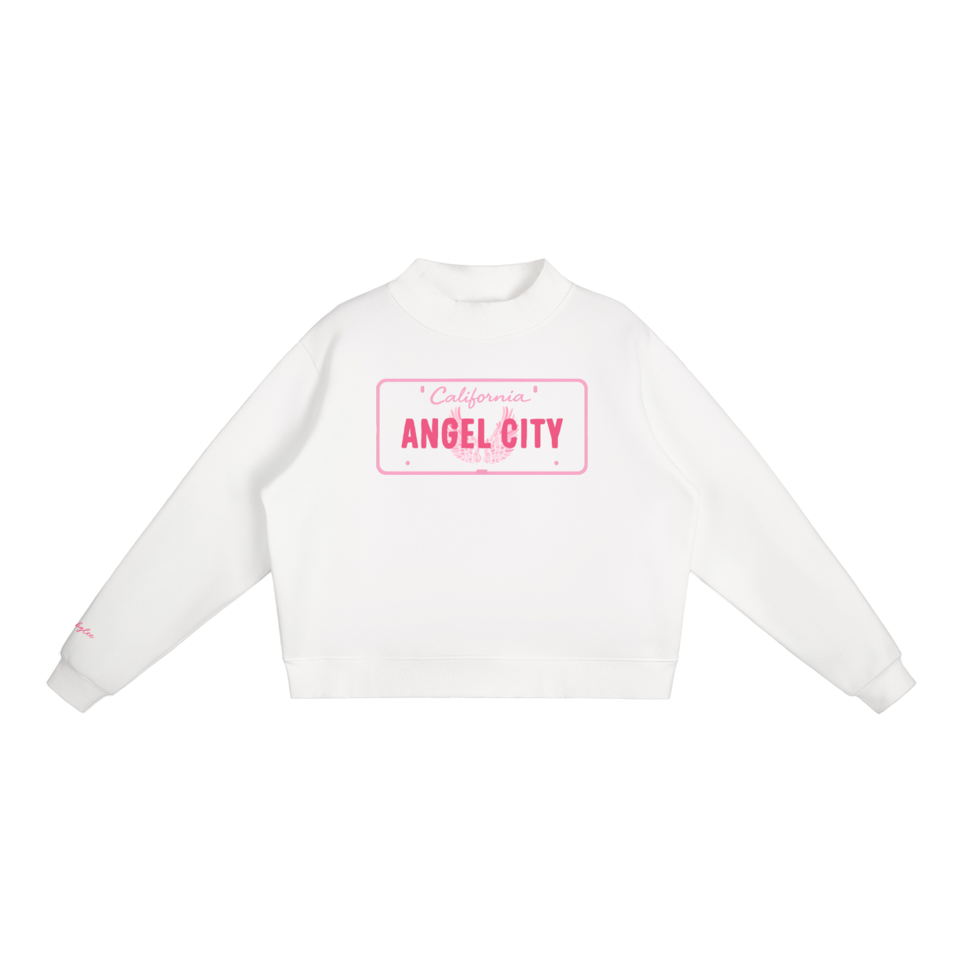 "Angel City" Mock-Neck in Angel White