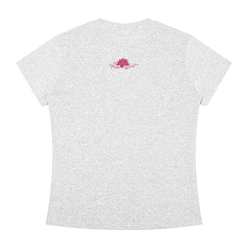 "Lotus Flower" Tee In Cloud Nine Grey
