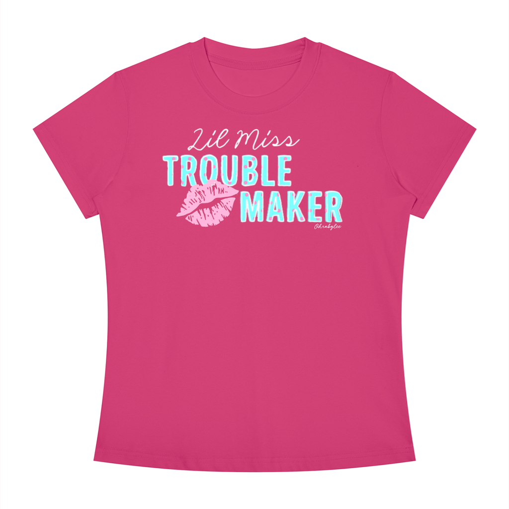"Lil Miss Trouble Maker" In Raspberry Ripple